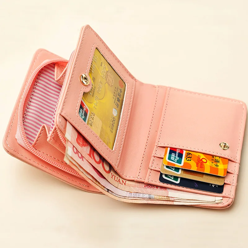 

Women Cute Cat Wallet Small Zipper Girl Wallet Brand Designed Pu Leather Women Coin Purse Female Card Holder Wallet Billetera