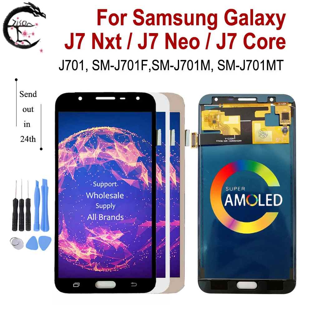 ЖК-дисплей 5,5 'для SAMSUNG Galaxy J7 Neo, J701, J701F, J701M, J701MT, сенсорный экран в сборе, запасные части для J7 Nxt, J7 Core ЖК-дисплей 5,5 'для SAMSUNG Galaxy J7 Neo, J701, J701F, J701M, J701MT, сенсорный экран в сборе, запасные части для J7 Nxt, J7 Core