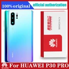 Оригинальный запасной чехол для задней панели HUAWEI P30 Pro, задняя крышка, аккумулятор, стекло с наклейкой на объектив камеры