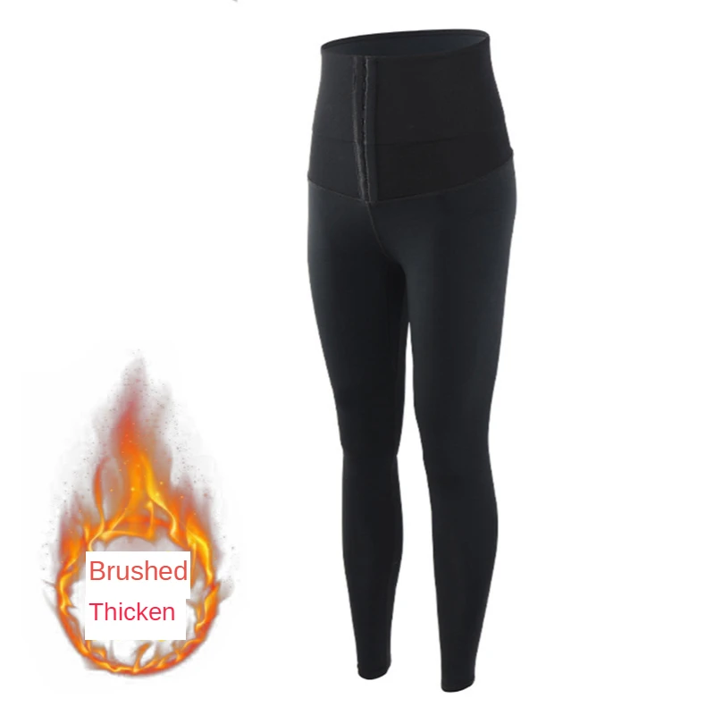 

Autumn New Sports Leggings Female Add Hair Thickening Waist Belly In Carry Buttock of Tall Waist Elastic