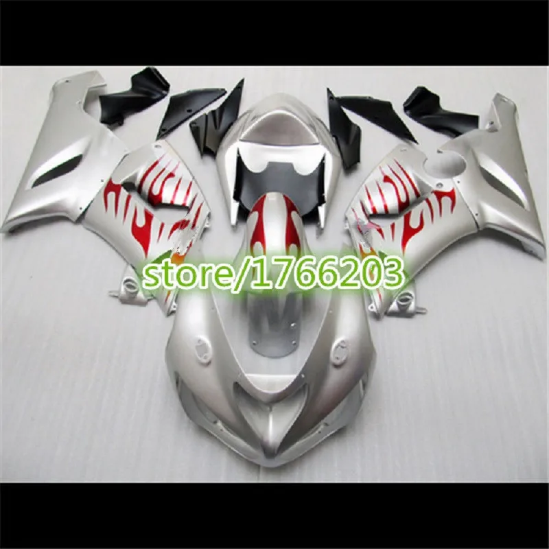 Новинка серебряный комплект обтекателей для цельного мотоцикла из АБС пластика