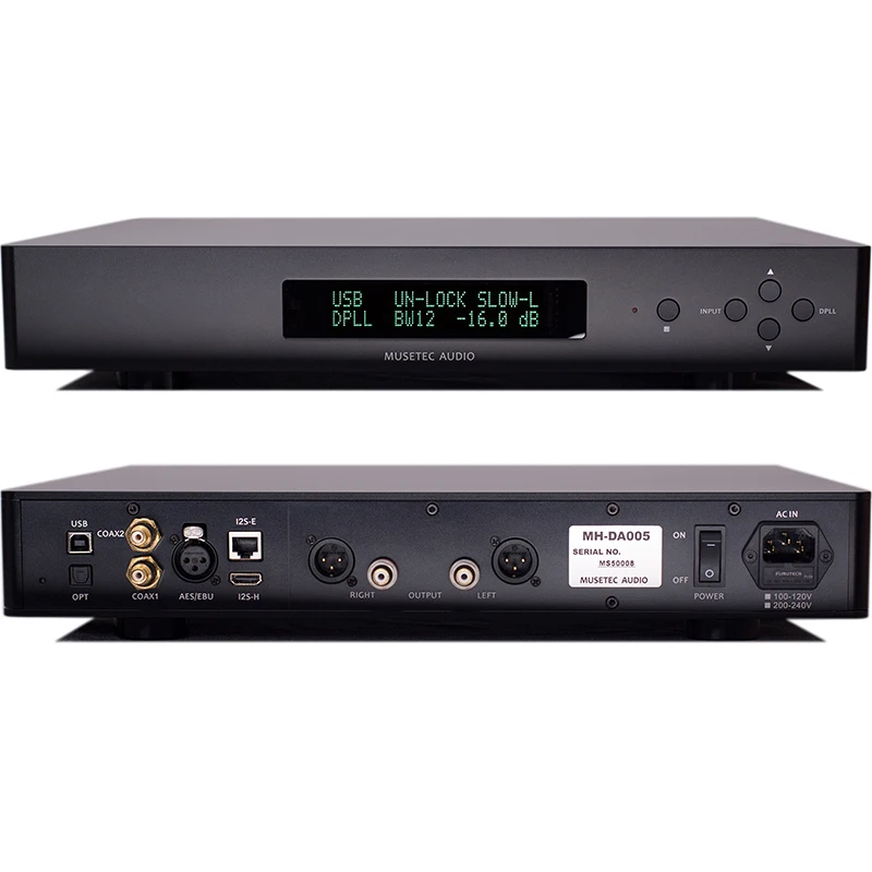 

L.K.S Audio MH-DA005 DAC Flagship decoder ES9038pro PCM384KHz DSD512 Dop64 DAC IIS Coaxial OPT AES EBU USB Decoder