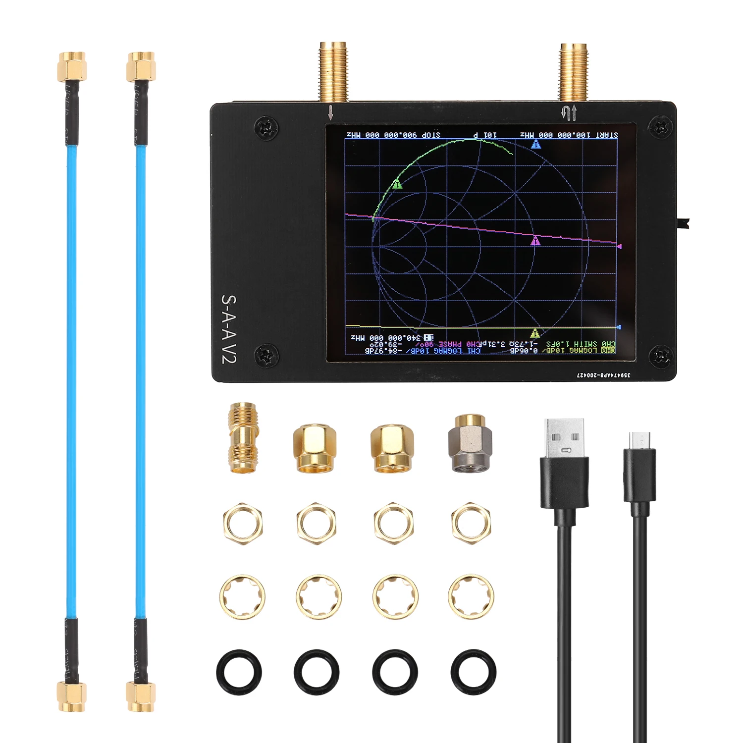 S A 2 NanoVNA V2 анализатор антенны 3G вектор сетевой коротковолновое HF VHF Любительская