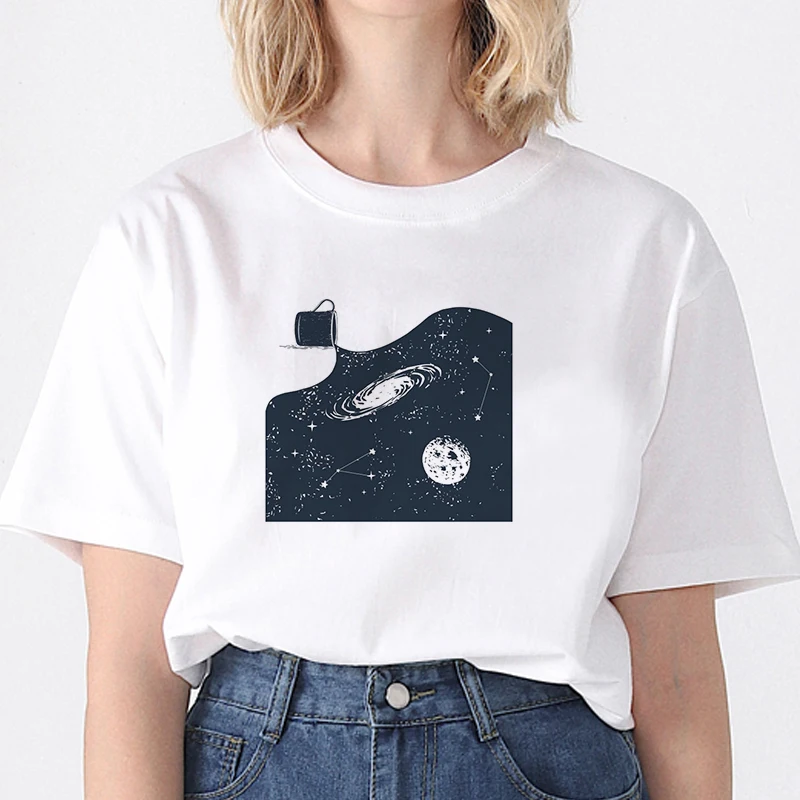 

Environmental Protection Harajuku Aesthetic T Shirts Women Ullzang Funny T-shirt 90s Vintage Tshirt Fashion Top Tees Female