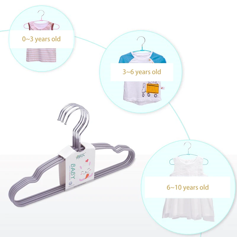 1/5 шт Портативный вешалка для одежды маленьких детей мульти Цвет вешалок уличная