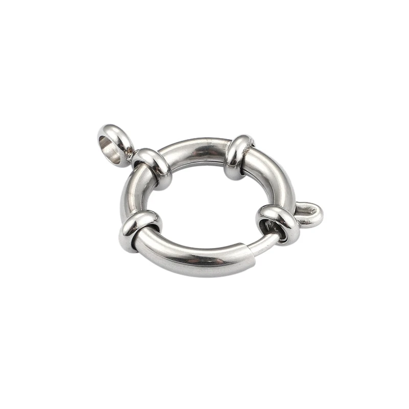 

5Pcs Stainless Steel Golden Color Spring Ring Clasps for DIY Jewelry Making