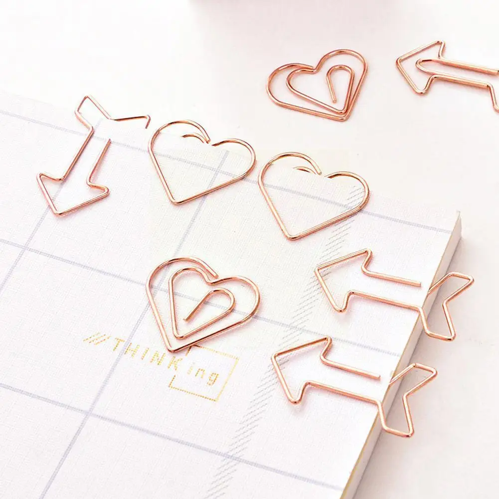 

1 Box Cartoon Shape Mini Paper Clips Kawaii Stationery Office Letter Tickets Paper Notes Clip Binder Metal Supplies Clips P A7W1