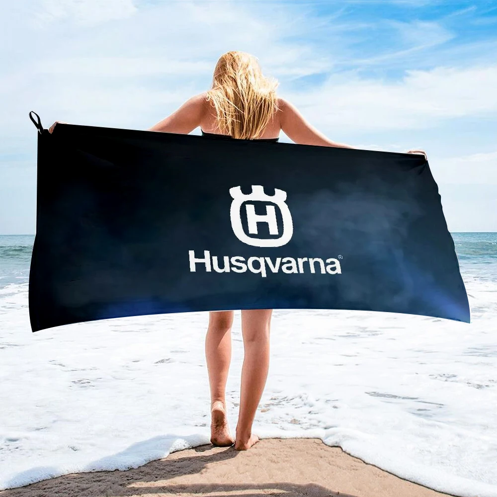 Мотоциклетное банное полотенце бренда Husqvarna пляжное женская шелковая длинная