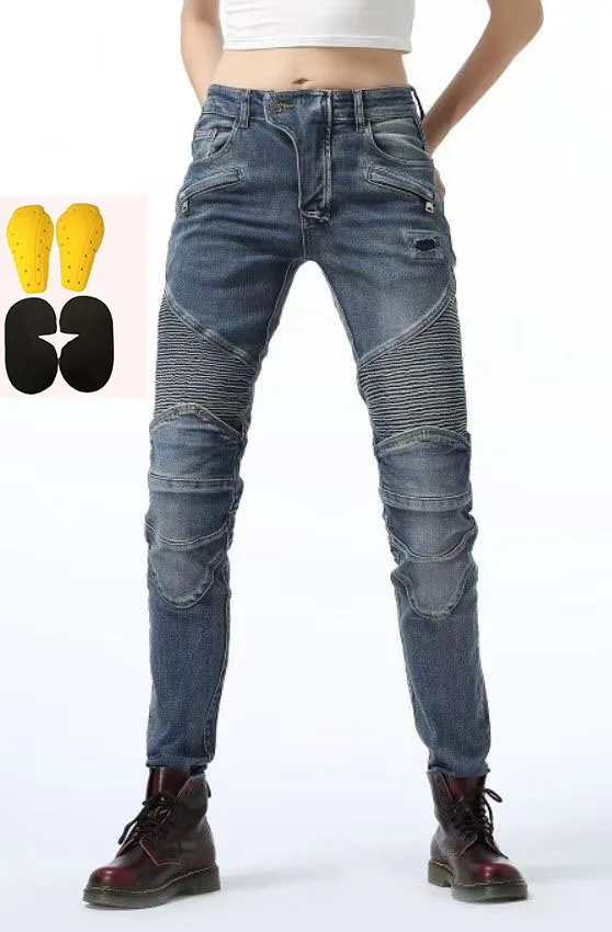 

New 718pants Motorcycle Pants Women Moto Jeans Protective Gear Riding Touring Motorbike Trousers Motocross Pants Moto Pants