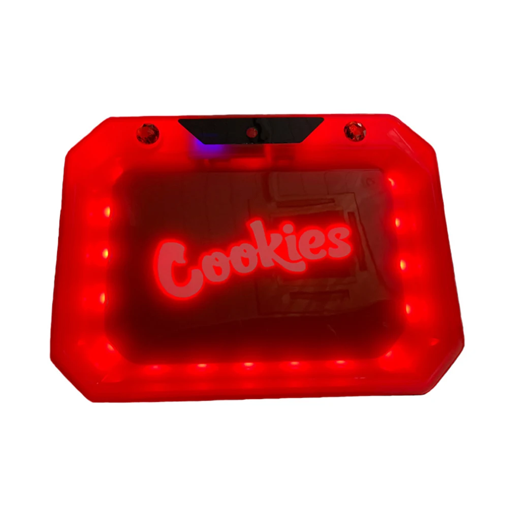 

LED Glow Rolling Tray USB Music Control Herbal Weed Storage Smoke Accessories Plastic Tobacco Cigarettes Roller Plate Men Gift