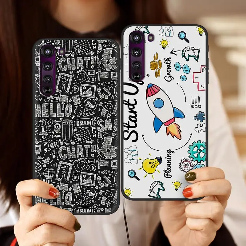 Модный Дизайн чехол для телефона с героями мультфильмов MOTO Edge Новое поступление