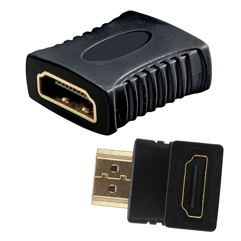 Муфта Женский/Женский HDMI и видео AV адаптер папа к женскому колено с прямым углом 90