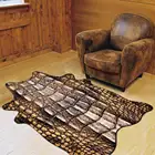 Ковер с изображением животных для гостиной, ковер из искусственной змеи и меха леопарда для спальни, противоскользящие напольные коврики для двери, прикроватные коврики