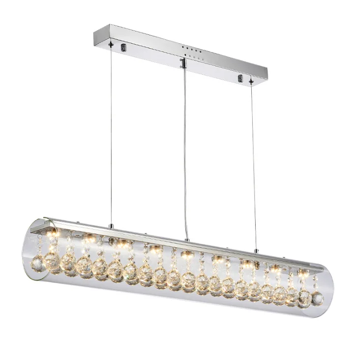 HAIXIANG светодиодный стеклянный цилиндрический светильник для кухонного островка