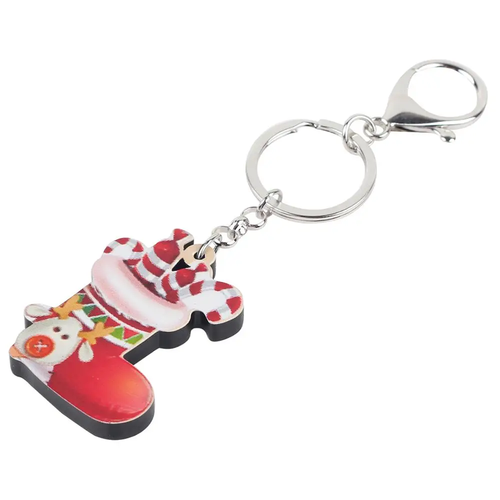 WEVENI Акрил Рождество олень Лось носок обувь конфеты тростника цепочки кольца для