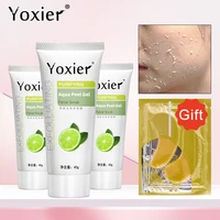 yoxier 3pcs purifying aqua peel gel whitening moisturizer skin care repair facial scrub cleaner acne blackhead treatment remove