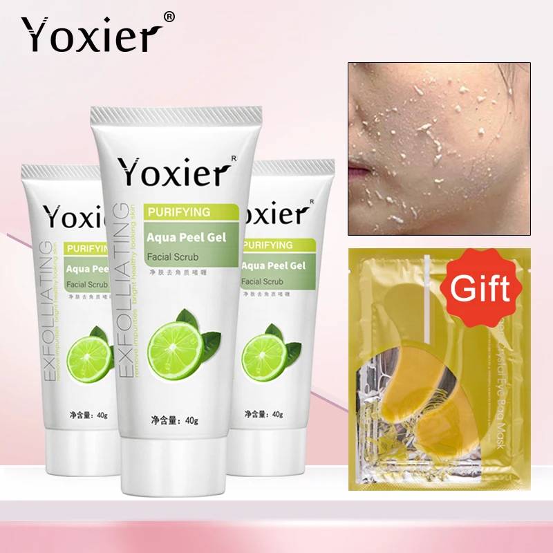 Yoxier 3 шт. очищающий Аква пилинг отбеливающий гель увлажняющий уход за кожей