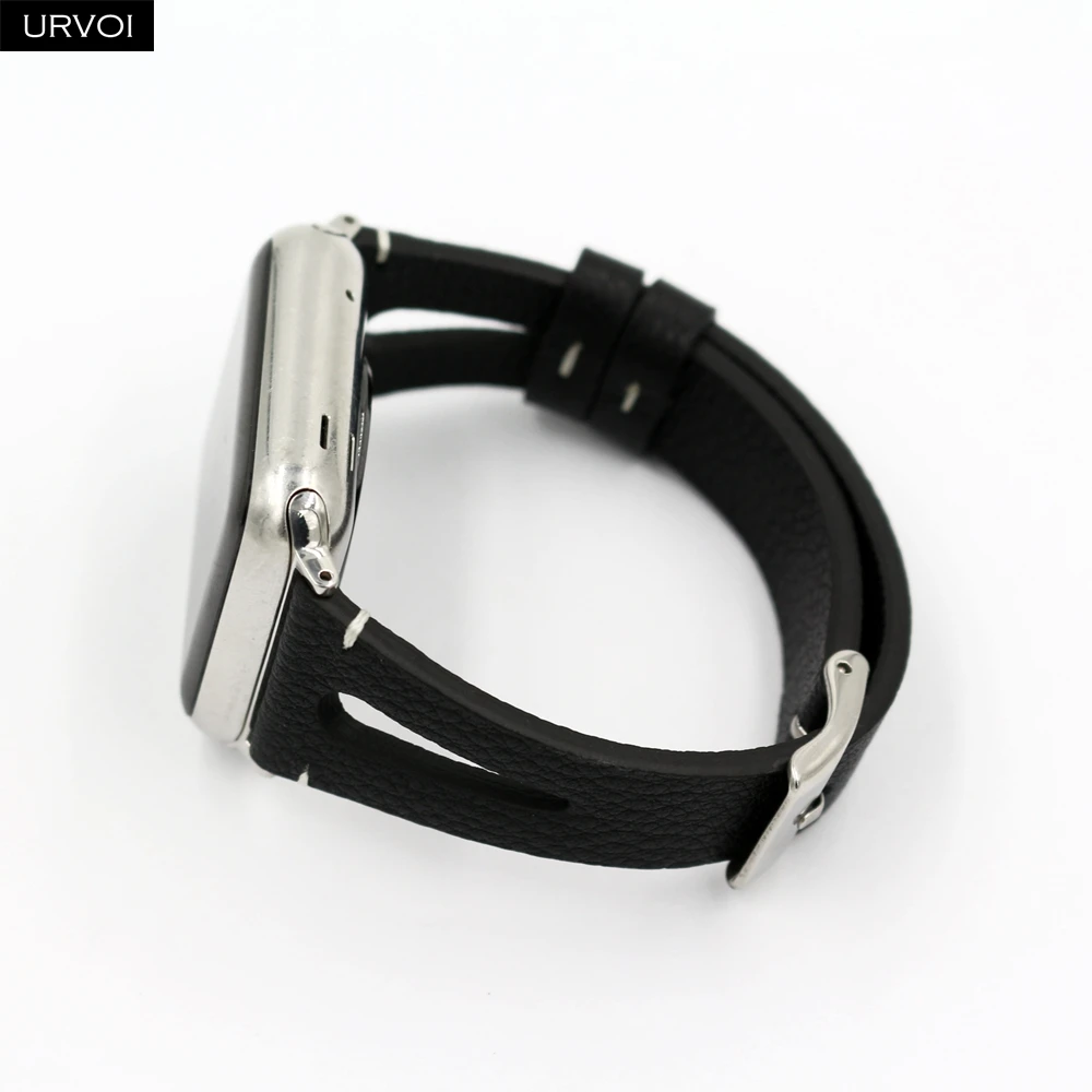 Ремешок URVOI из натуральной кожи для Apple Watch series 6 SE 5 4 3 2 1|Ремешки часов| |