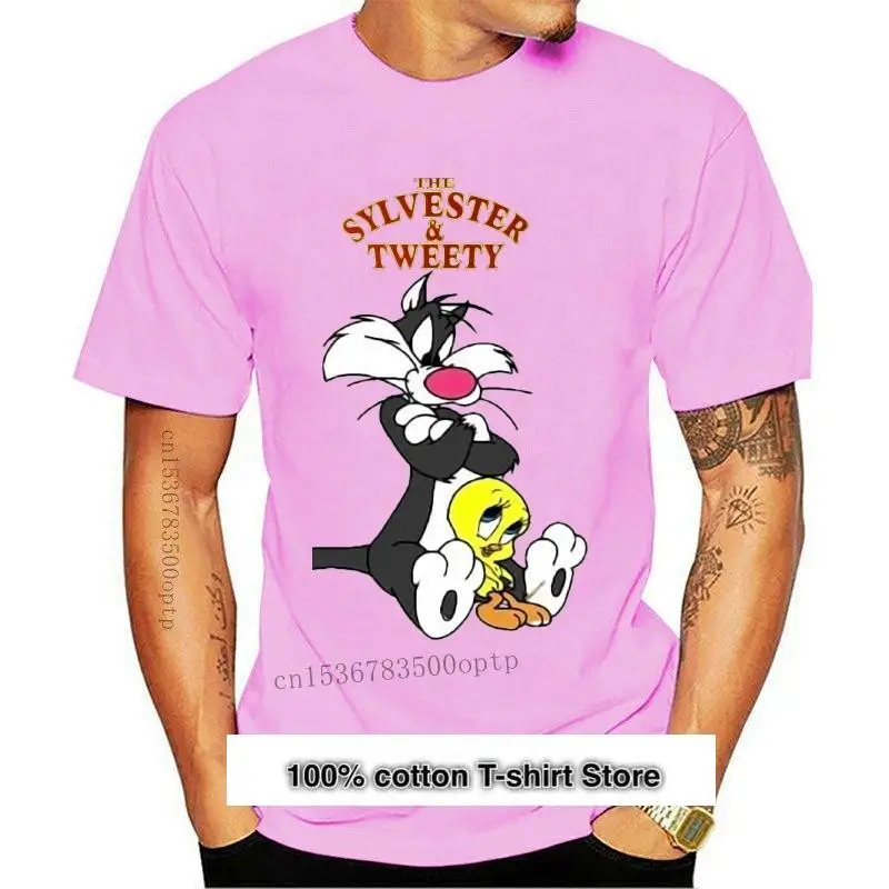 

Camiseta для hombre, prenda de vestir, с изображением «The Sylvester», «tweeties», телевизионная анимация