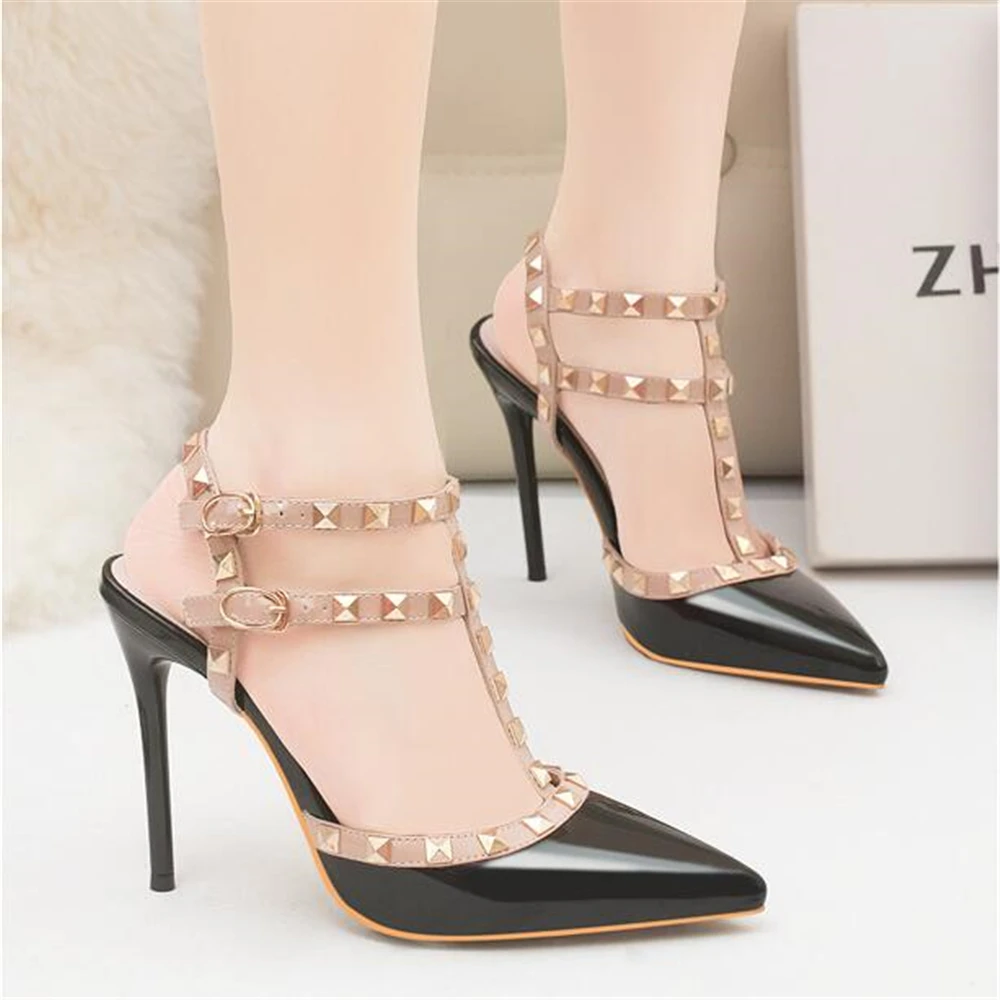 На шпильке Пикантные туфли на высоком каблуке для Для женщин насосы Tacones Mujer Talons