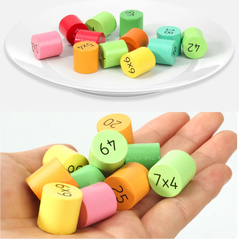 

Mathematics 9x9 Multiplication Table Math Toy Montessori Materials learning Digital Early Education Wooden Toys For Children New