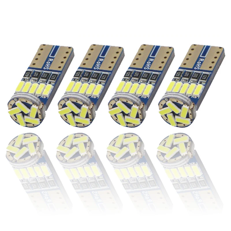

2Pcs Car LED Lights T10 168 194 W5W 15 LED 4014 Clearance Lamp Interior lamps Side Lights License Plate Light