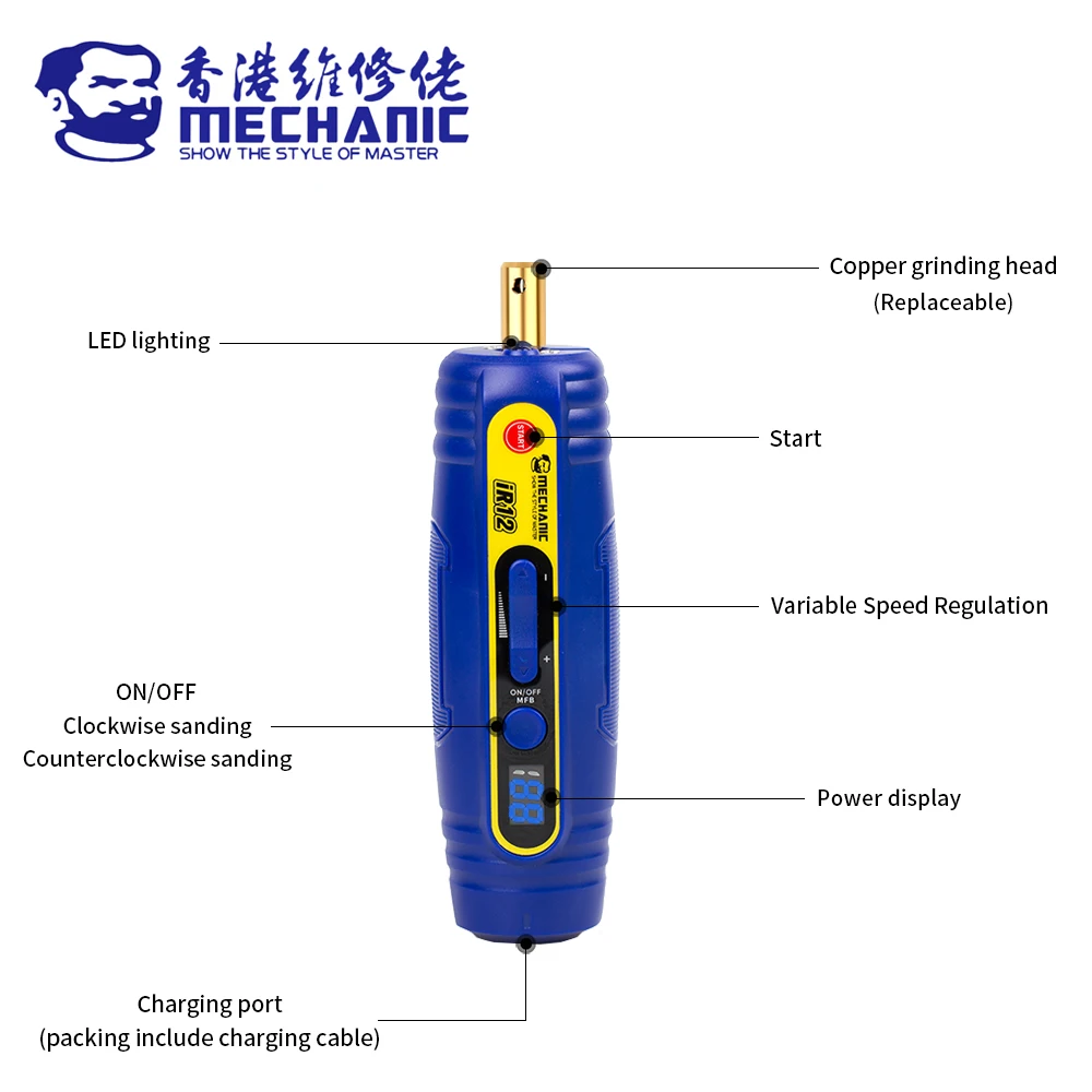 mechanic ir12 oca phone lcd screen degumming infinitely variable speed regulation remove glue electric printing tool separator free global shipping