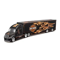 maisto 164 harley davidson black haulers die cast collectible hobbies motorcycle model toys