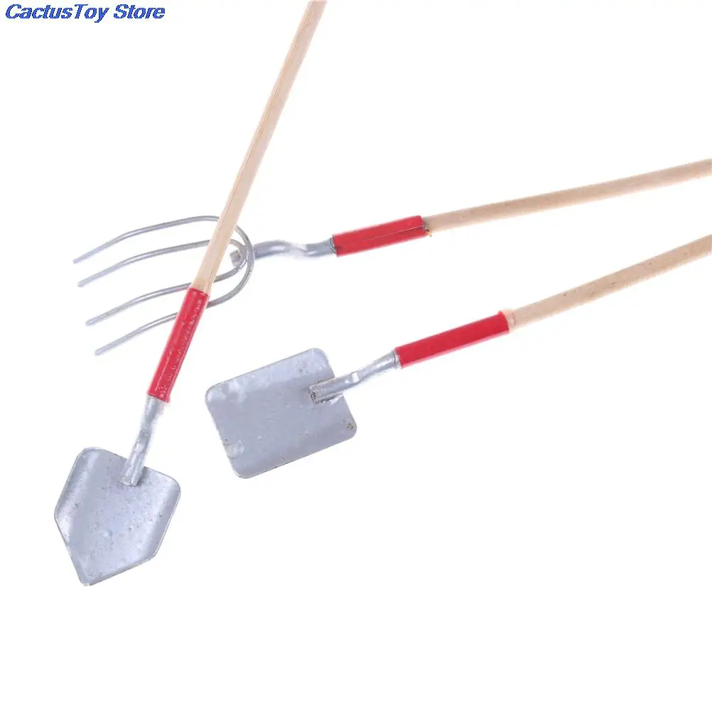 3 шт./компл. 1:12 лопата/грабли/кукольный домик строительные мини-инструменты для