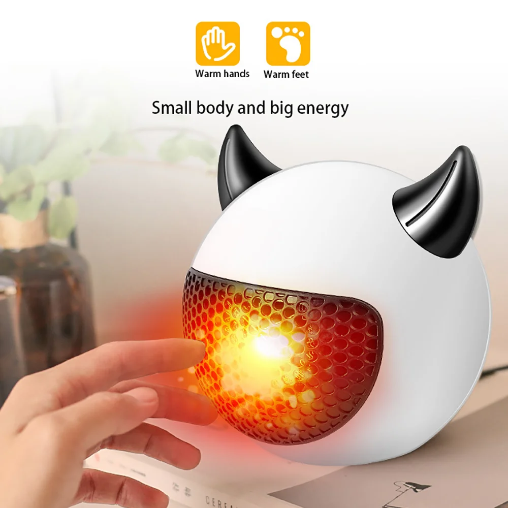 

Heater Portable Home Mini Fan Electric Heater High Power Heating Warm Air Machine One Key Operation Anti-Scalding Protection