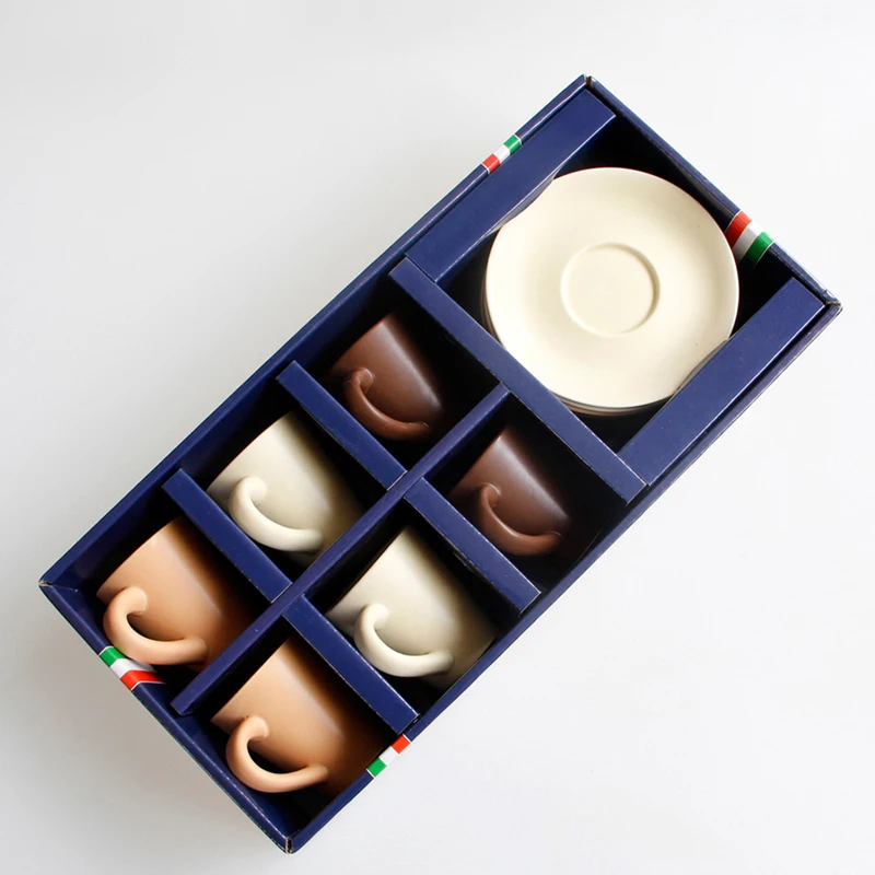 Портативная керамическая кофейная чашка для эспрессо набор керамических