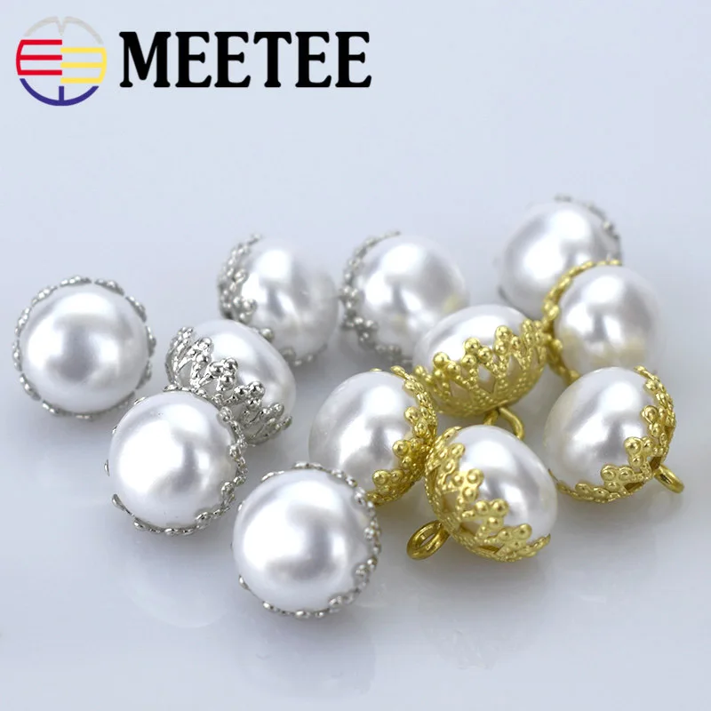 Золотые серебряные жемчужные пуговицы для одежды модная рубашка декоративная