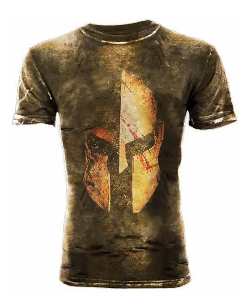 

Men's top tees mysterious smile face short sleeve 3D print T-shirt warrior mask warrior suit outdoor tshirts fashion t shirt