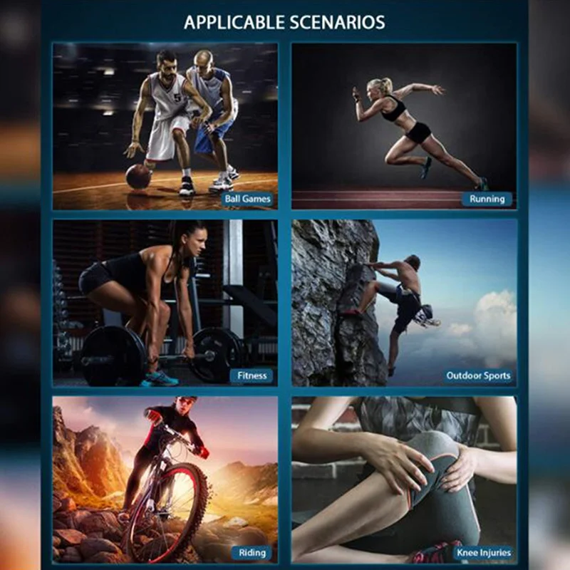 Новый ремень поддержки Patellar для облегчения боли в колене регулируемый езды на