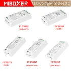 Новый светодиодный контроллер Miboxer, 12 В постоянного тока, 24 В, Одноцветный, двойной белый, RGB, RGBW, RGB, CCT, Zigbee, 3,0 Светодиодная лента