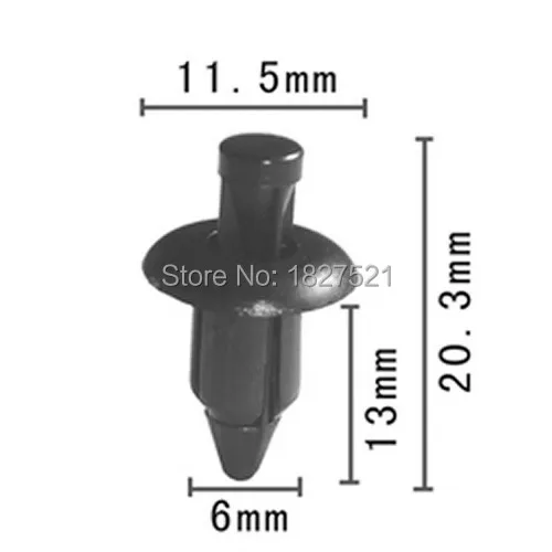 Заклепки для крыла обтекателя 100 шт. зажимы 6 мм мотоцикла квадроцикла