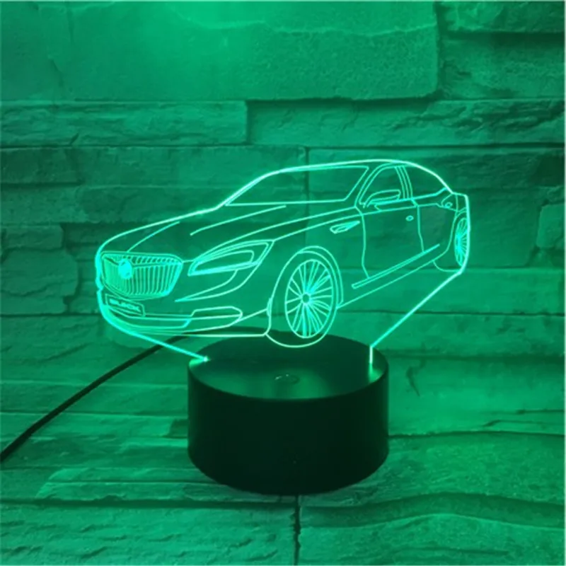 

Touch USB Indoor Lighting Car Shape Small Night Light Novelty Led 3D Visual Night Light 7 Colors Changeable Table Lamp 461
