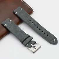 onthelavel velour suede leather watch band gary brown strap 18 20 22 24mm comfortable wearing watch bracelet accessories e