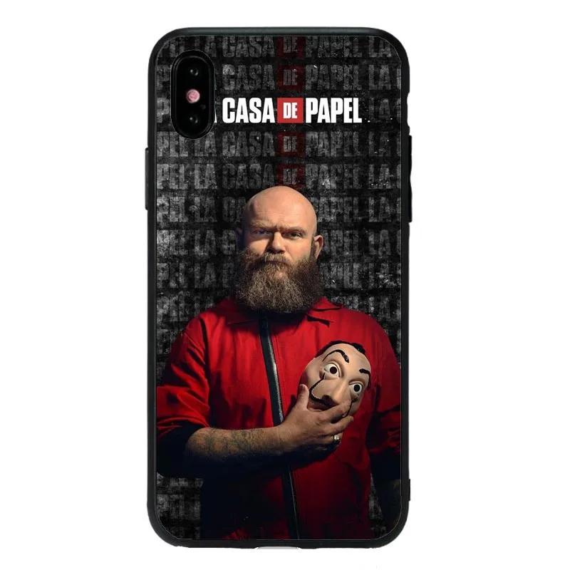 La Casa De Papel чехол для телефона с чехлом iPhone 11Pro 5S SE 6 6S Plus 7 8 8Plus XS MAX XR Мягкая