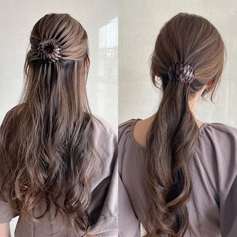 

Magic Women Hair Claws Horsetail Buckle Hair Clip Bird Nest Expanding Hairband Hair Accessories Female Ponytail Hendbands