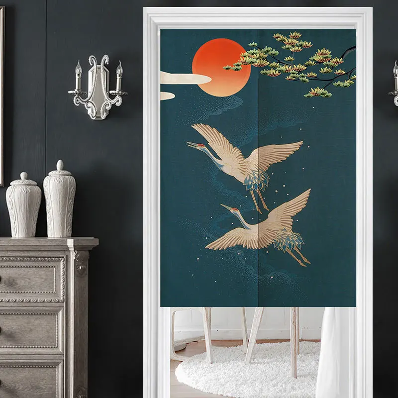 Новинка дверная занавеска для гостиной спальни фэн-шуй японская | Дом и сад