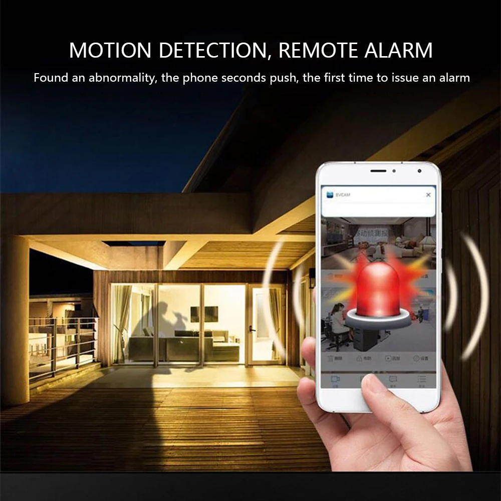 Беспроводная мини камера видеонаблюдения 1080P P2P Wi Fi HD с инфракрасным ночным