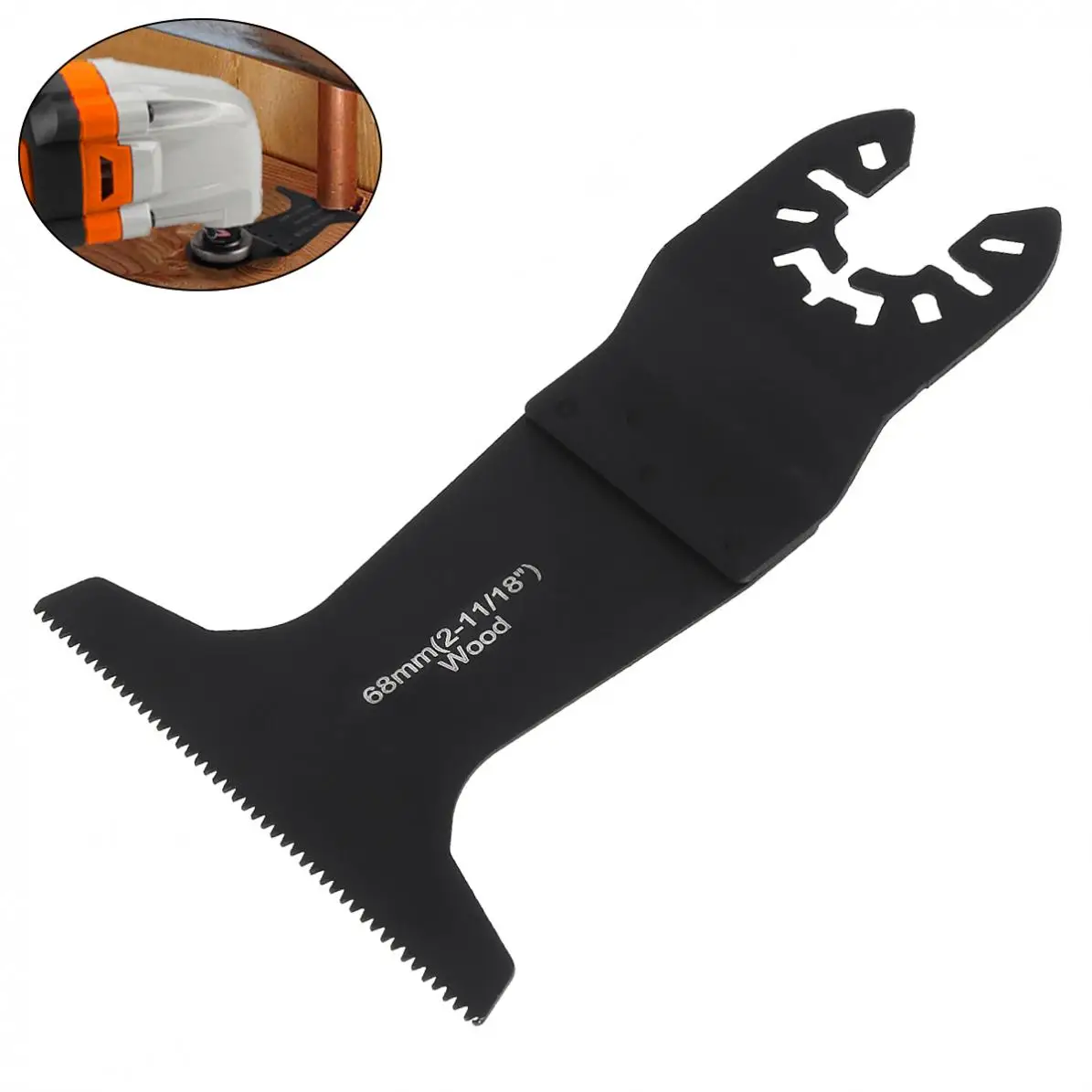 

68mm Black Straight Saw Blade Power Tool Accessories with Tooth Fit for Wood Cutting / Sheet Grinding / PVC Cutting