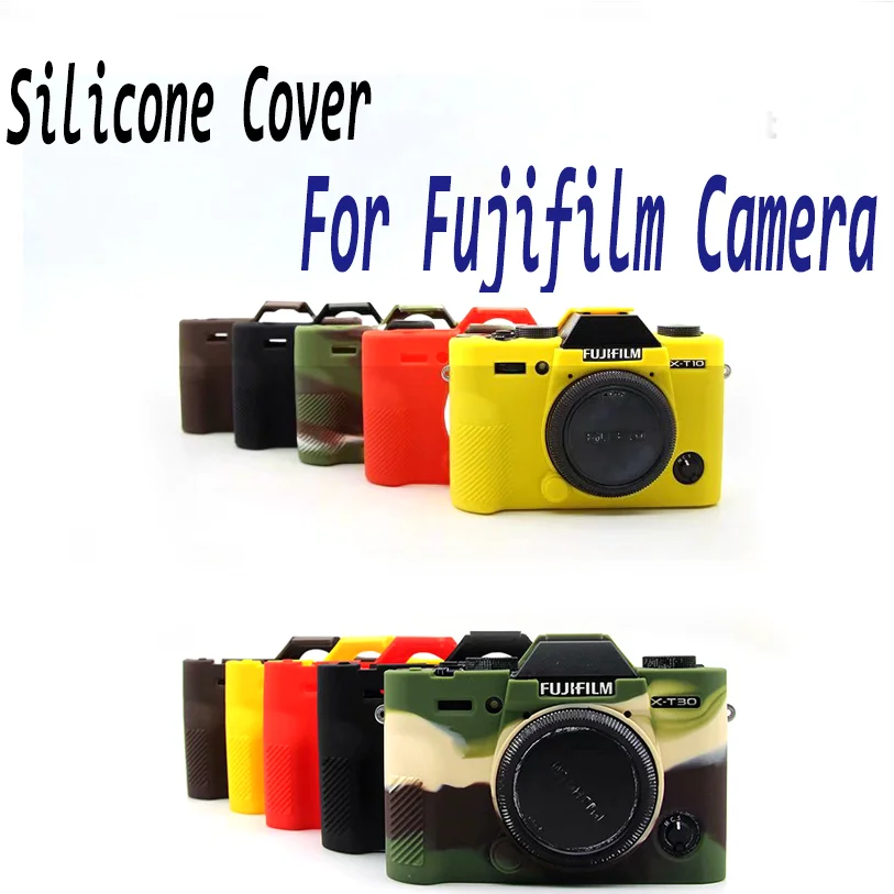 Силиконовый чехол, резиновый чехол для камеры Fujifilm XA2, XA1, XM1, XA3, XA10, XA5, XA20, XT10, XT20, XT3, XT30, XT4, чехол из закаленного стекла