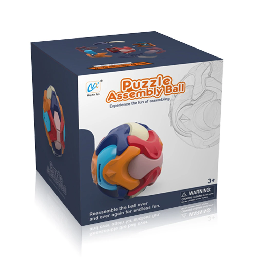 

Children Puzzle Assemble Ball Assembly Building Blocks Brain Teaser Educational Toys For Kids Adults Gift