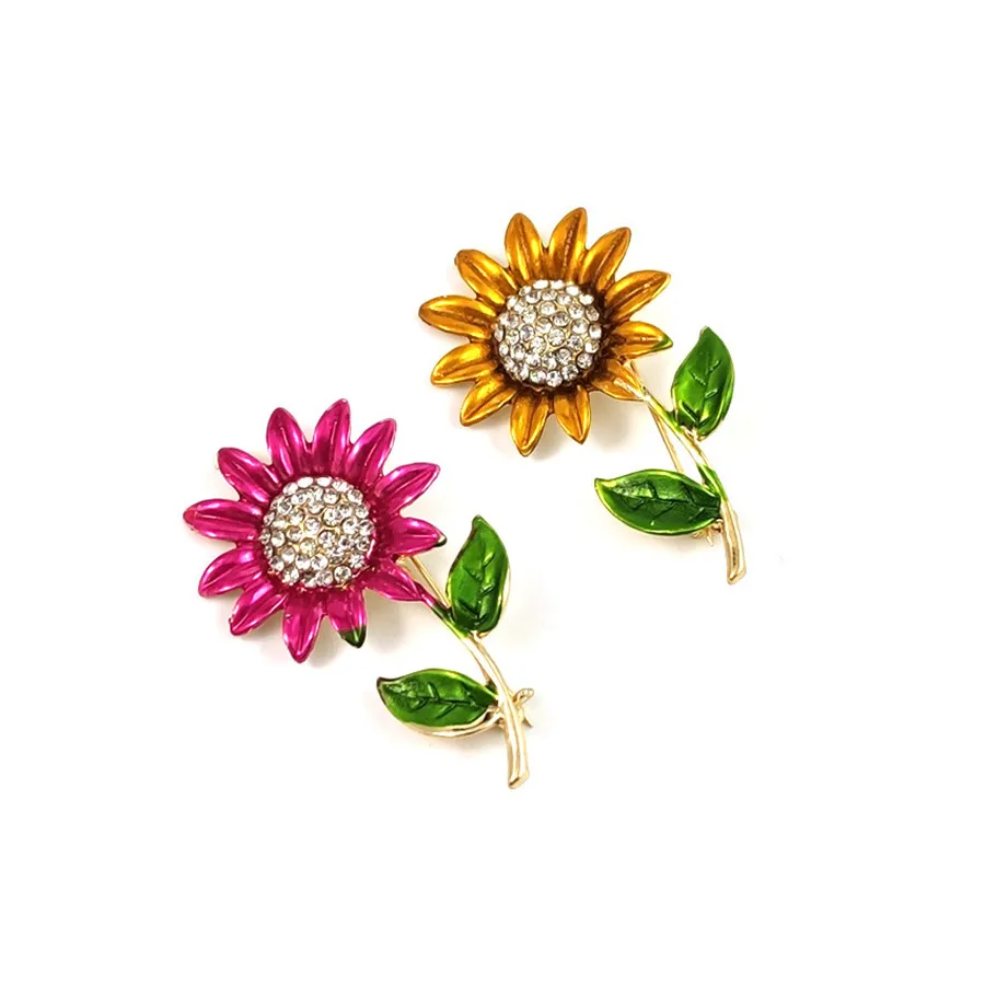 Женская Брошь Стразы из металлического сплава брошь в Корейском стиле с