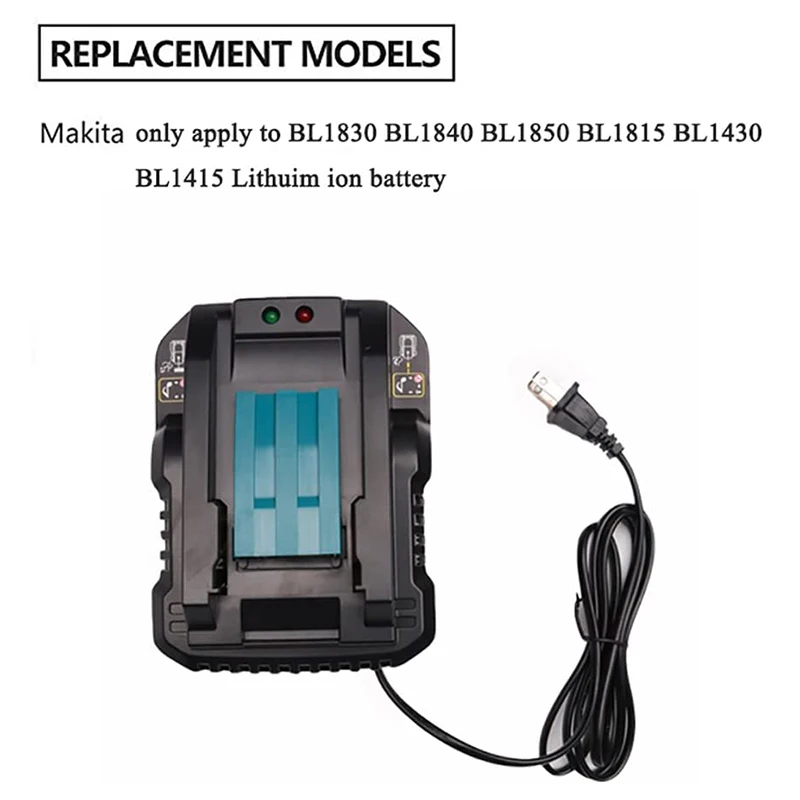 DC18RC 14 4 в 18 4A литий-ионная батарея зарядное устройство для Makita BL1830 BL1840 BL1850 BL1815 BL1430