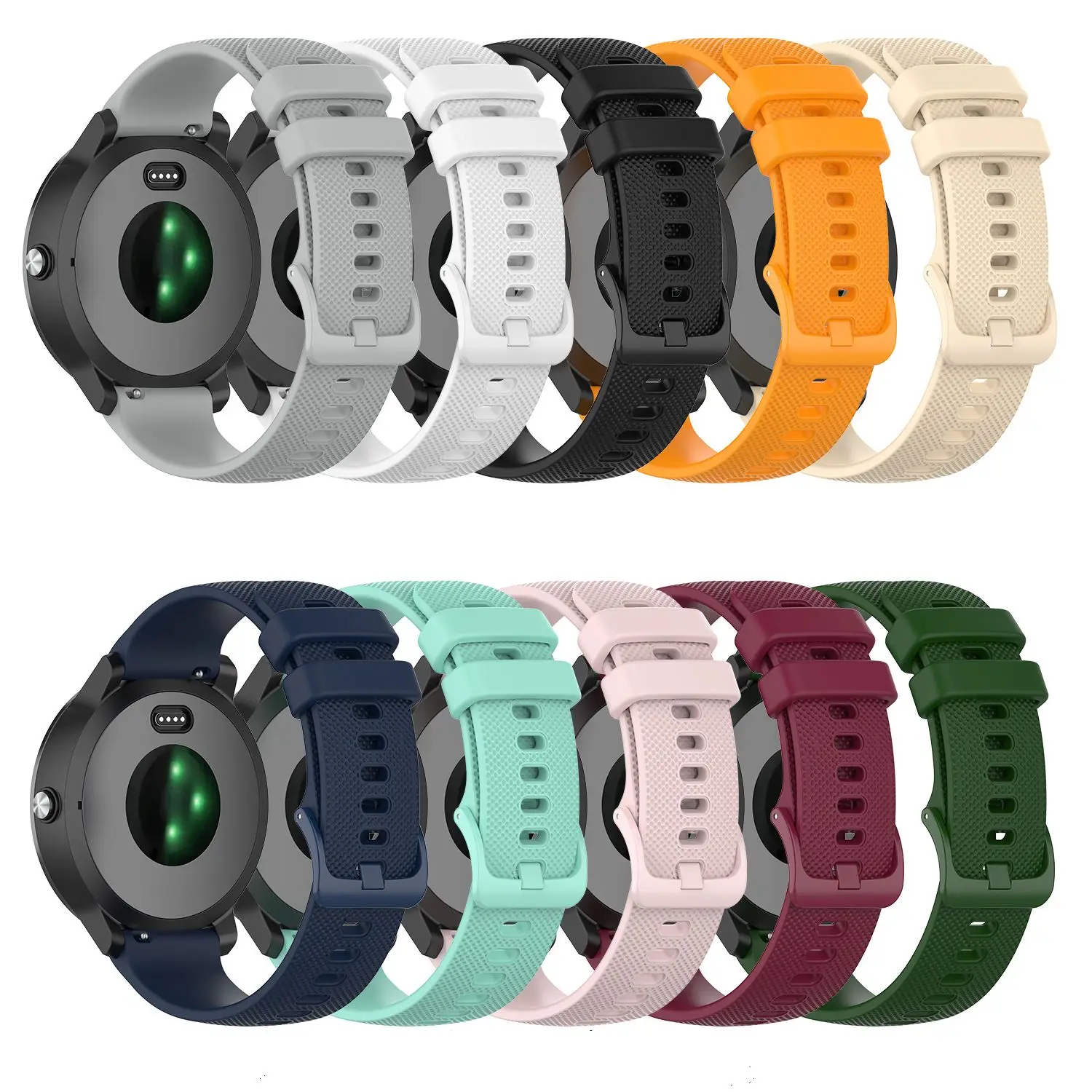 Совместим с Garmin Vivoactive3 музыка Venu ремешок для часов 20 мм смарт часы замена Браслет|