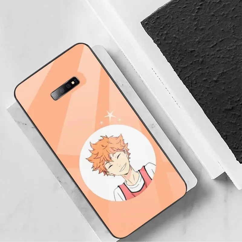 

haikyuu poster Phone Case Tempered glass For Samsung S6 S7 edge S8 S9 S10 e plus note8 9 10 pro