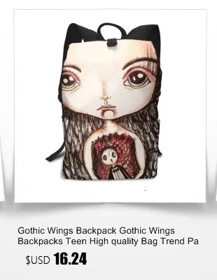 Готическая Сумочка с крыльями, готические крылья, сумки с верхней ручкой, трендовый принт, кожаная сумка-тоут, женские школьные сумки